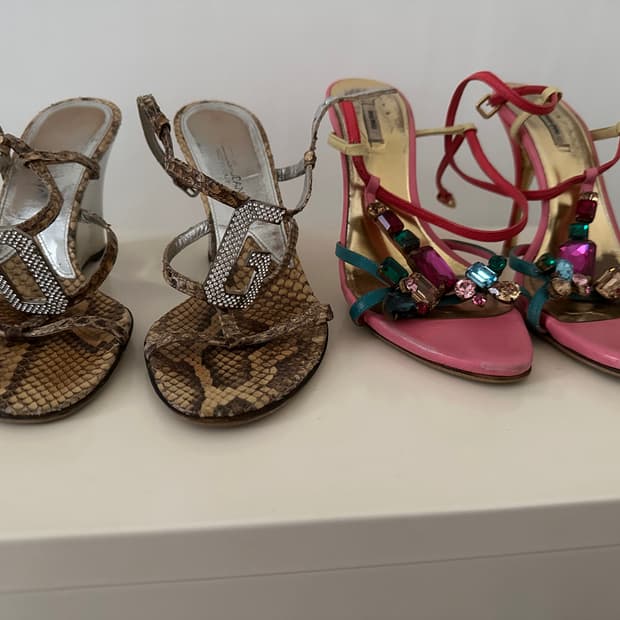 정품 미우미우 + 돌체앤가바나 샌들 <일괄판매>