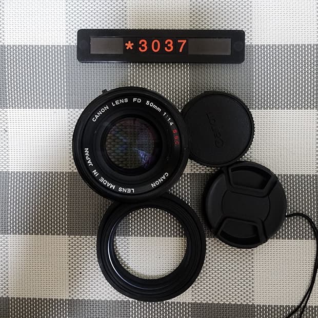 캐논 FD 마운트 S.S.C. 50mm 1.4 단렌즈