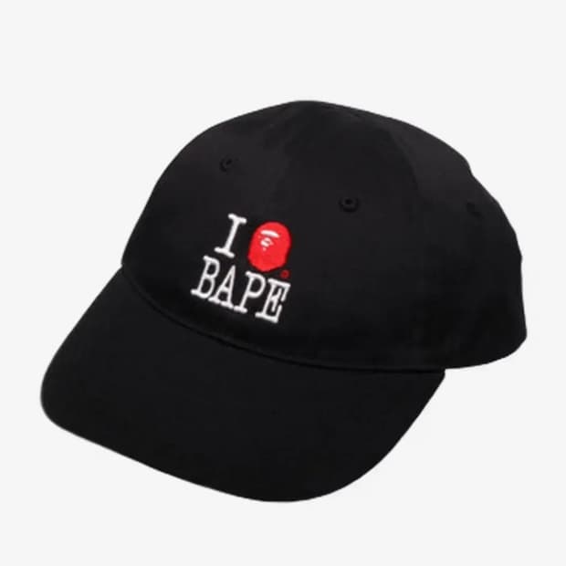 Bape 베이프 로고 코튼 트윌 캡 블랙 아이러브베이프