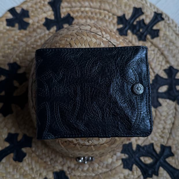 크롬하츠 블랙 패치 지갑 월렛