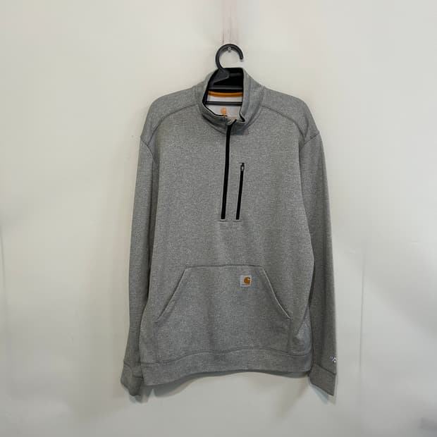 칼하트 남성 그레이 반집업 L 