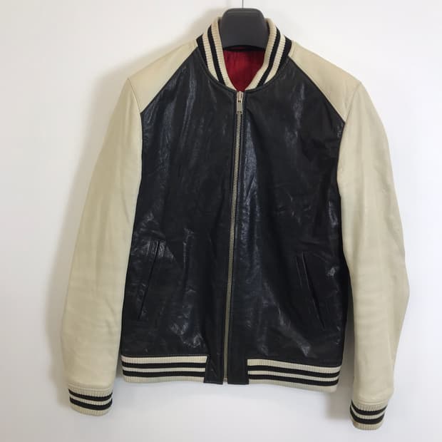 시스템옴므 양가죽 쉽스킨 레더바시티자켓 [100]