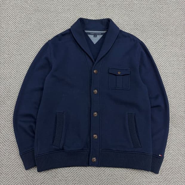타미힐피거 숄카라 코튼 가디건 v3137