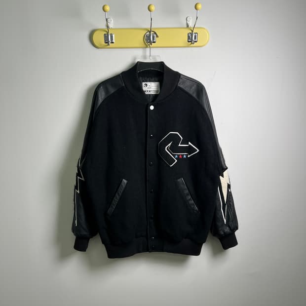 JPN VTG 빈티지 블랙 바시티 자켓 