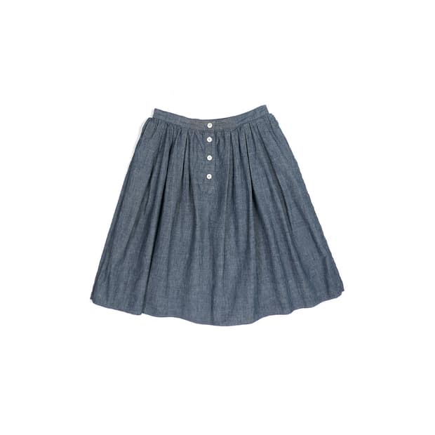 Margarethowell indigo skirt