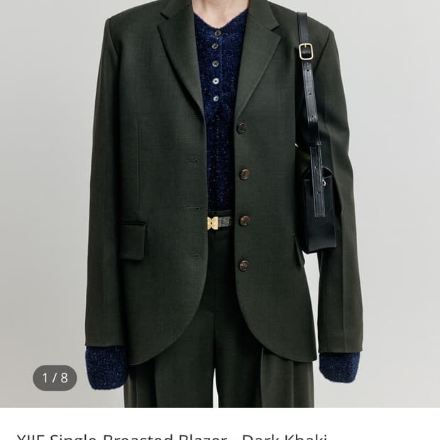 EENK 잉크 싱글 블레이저 자켓