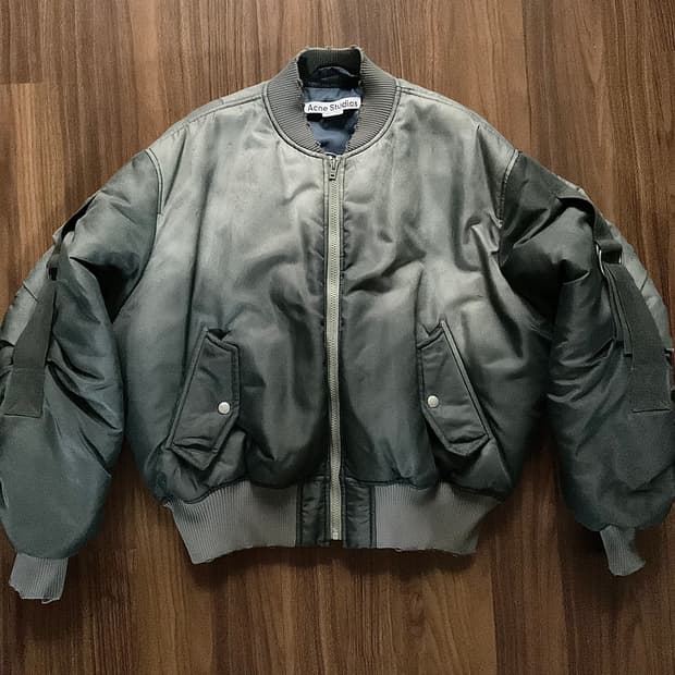 34) 아크네 스튜디오 olana 봄버 포레스트 그린