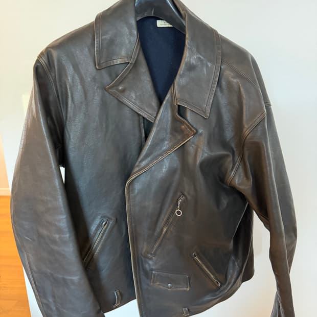 올드조 파티나 레더 자켓 (40)