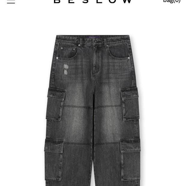 비슬로우 퍼플 카고팬츠