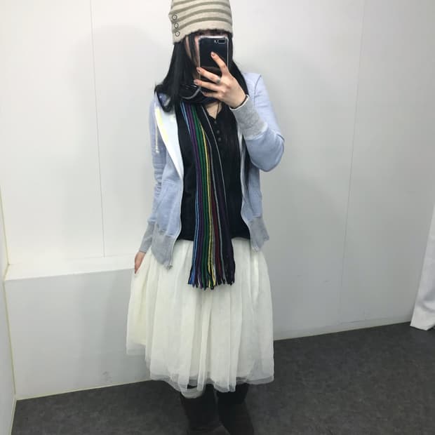 하늘 레이어드 모리 코디셋