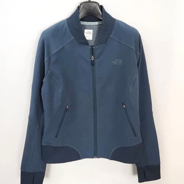 노스페이스 teal color 블루종 집업