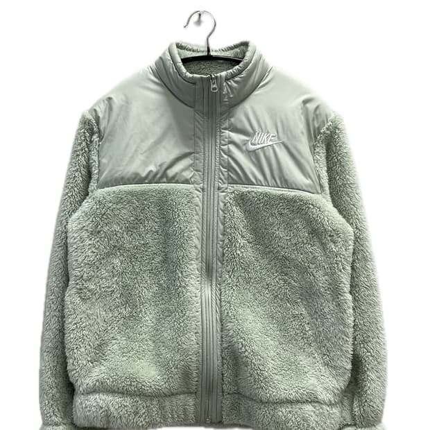 (S) 나이키 여성 스포츠웨어 플러시 재킷 그린