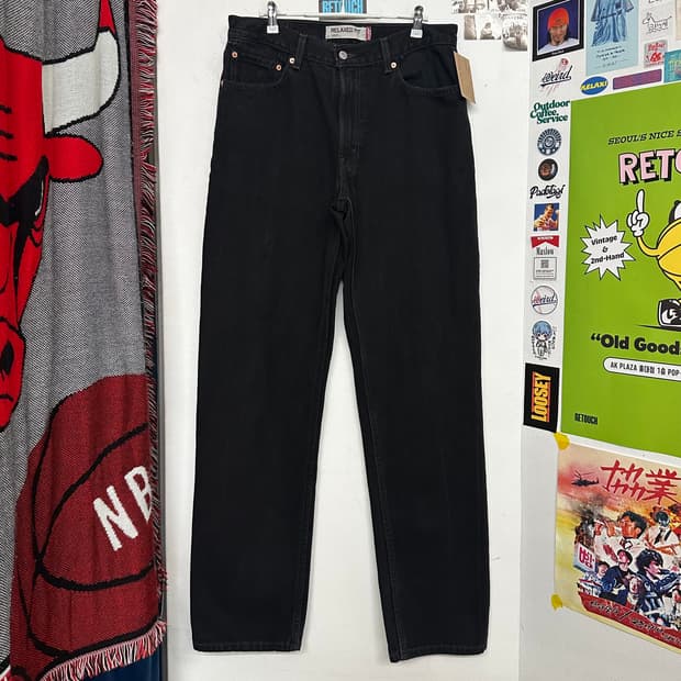 00’s 리바이스 550 릴렉스핏 블랙진