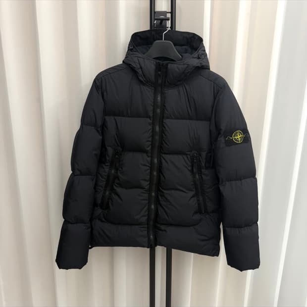 스톤아일랜드 크링클랩스 21fw 후드 패딩 M