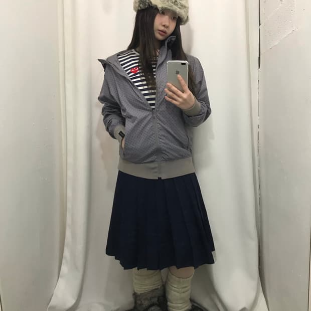 도트 바람막이 코디 세트 🤍