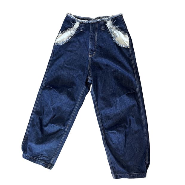 Shopfaerie cut-off cotton maxi pants