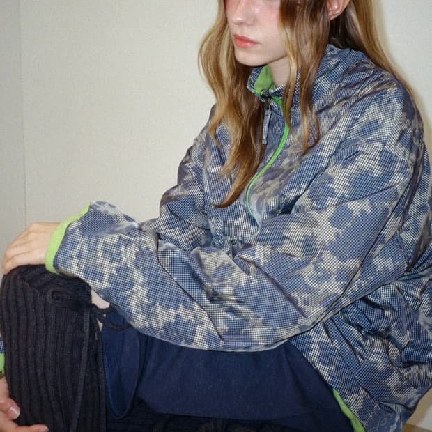 포에브 Flower Reversible Fleece Jacket