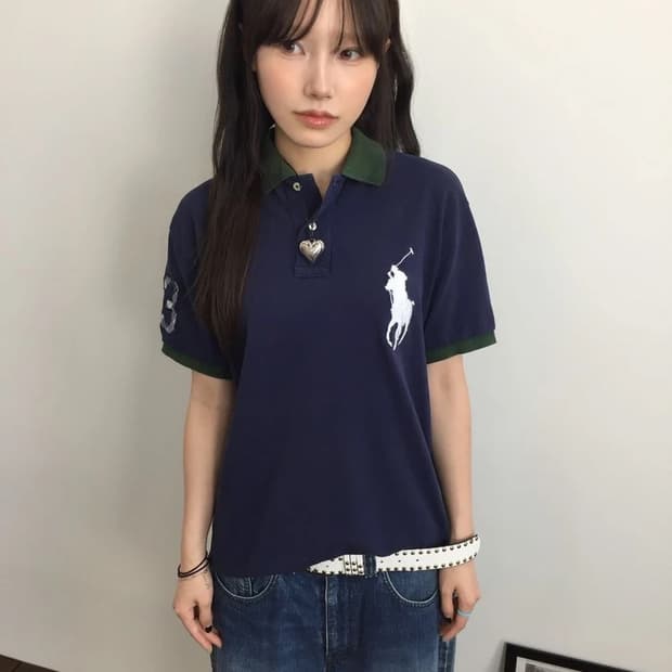 Polo RL Green Collar No.3 Big Pony Polo