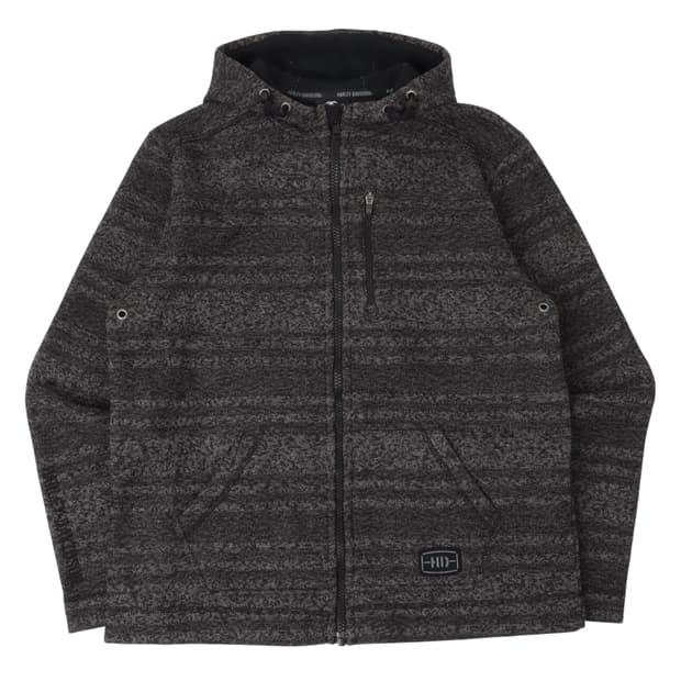 할리데이비슨 챠콜 플리스 후디드 자켓