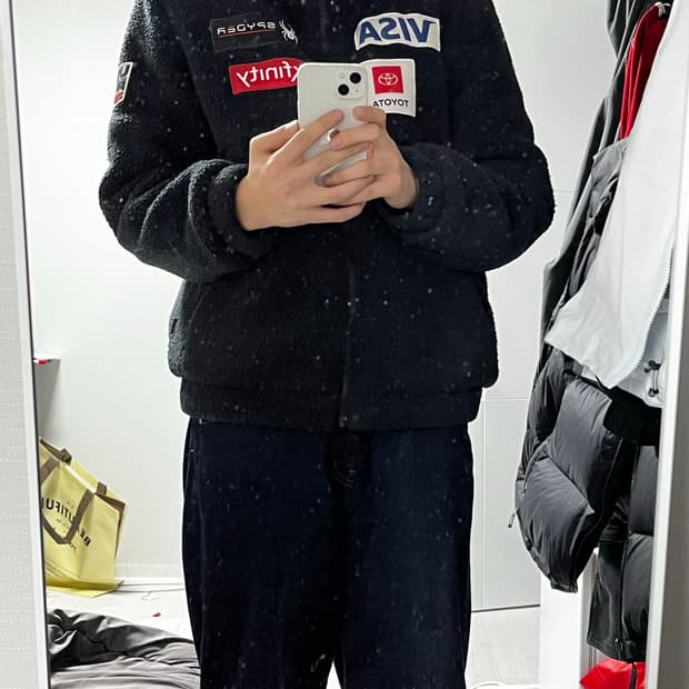 스파이더 후리스 자켓 m