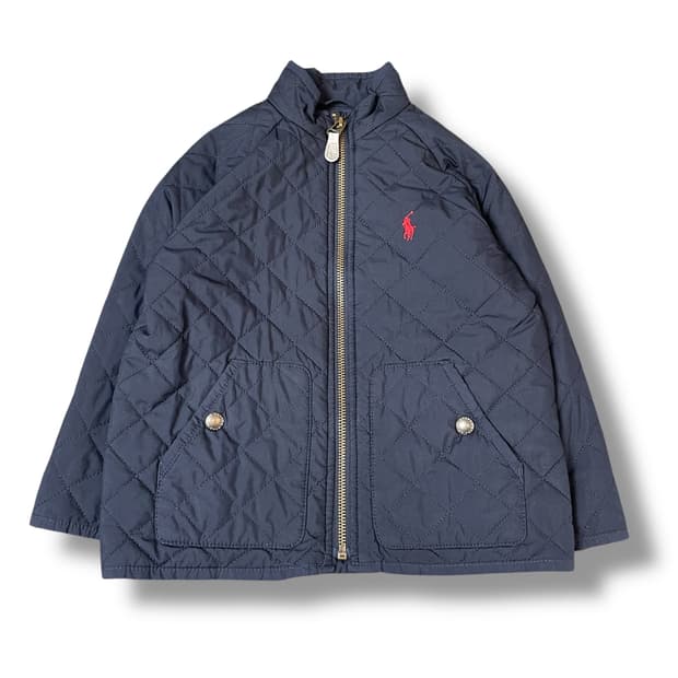 폴로랄프로렌 키즈 레드 포니 네이비 퀄팅 자켓 3T