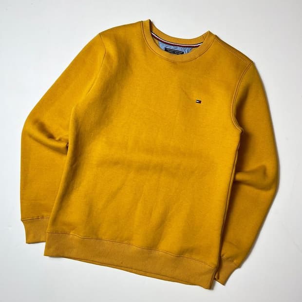 타미힐피거 솔리드 로고 맨투맨 PN8730