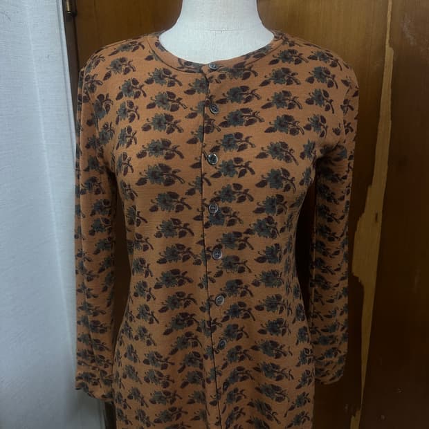 zucca 꽃 원피스 가디건