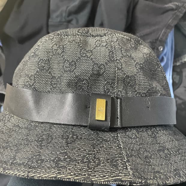 아카이브 구찌 데님벙거지 버킷햇