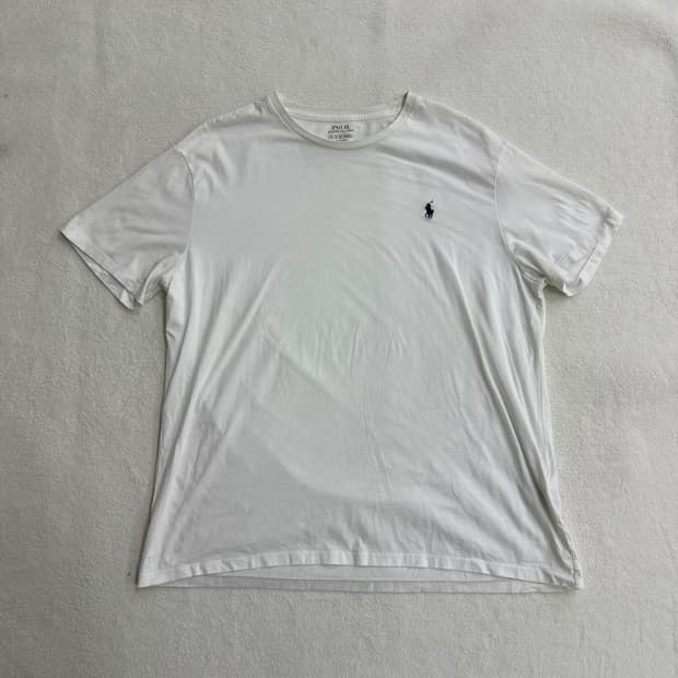 XL 폴로랄프로렌 화이트 반팔 티셔츠 0316T