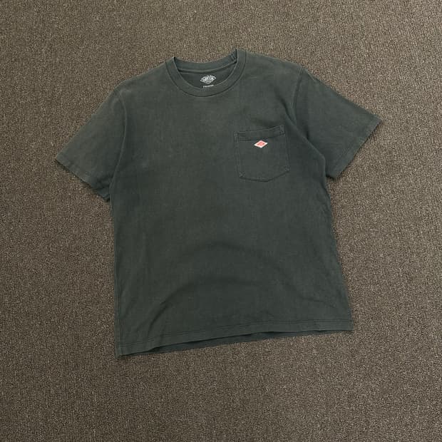 OS)DANTON vintage 포켓 로고 반팔