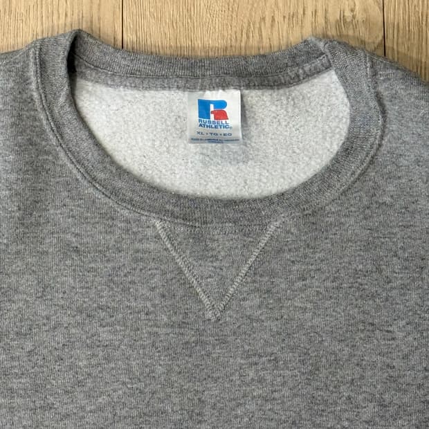 러셀 맨투맨 90s 크루넥 스웻셔츠 빈티지 그레이 XL RUSSELL