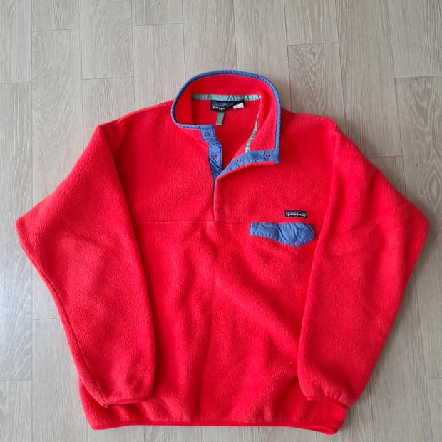 L 파타고니아 90s 신칠라 플리스 풀오버 자메이카 레드