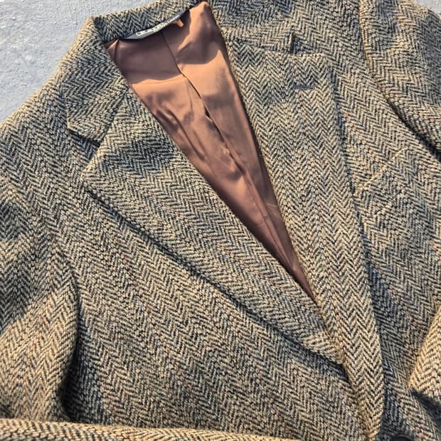 Polo ralph lauren 90's 랄프로렌 일판 헤링본 울자켓