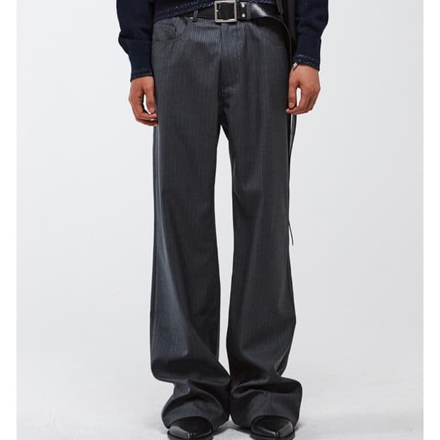 알렌느 스트라이프 슬랙스 2사이즈