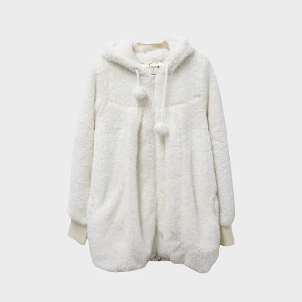 미스티우먼  폼폼 셔링 후리스 자켓 61926