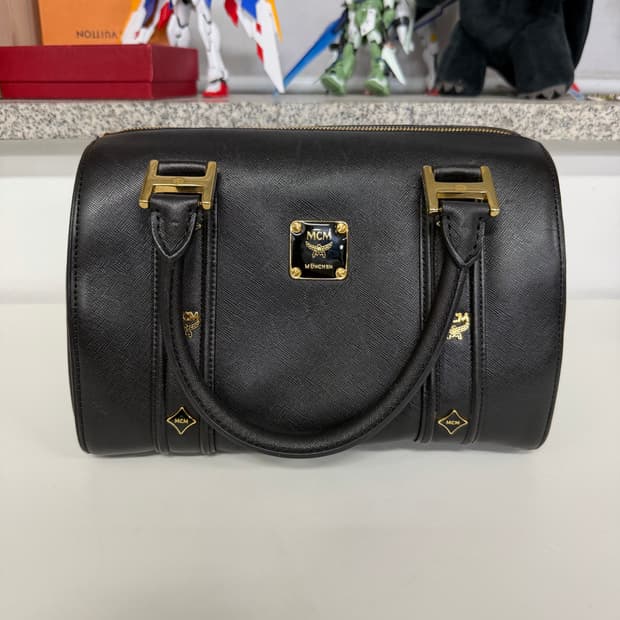 정품) MCM 블랙 토트백 미니백 