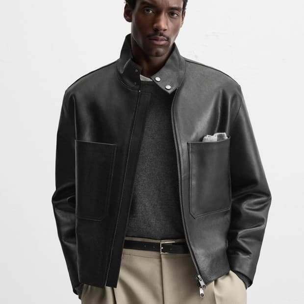 자라 맨즈 레더 자켓 