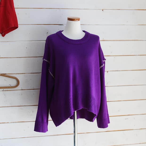 TITICACA 에스닉 오버핏 니트 (여성용 free)