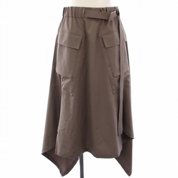y-3 요지 야마모토 비대칭 울 스커트