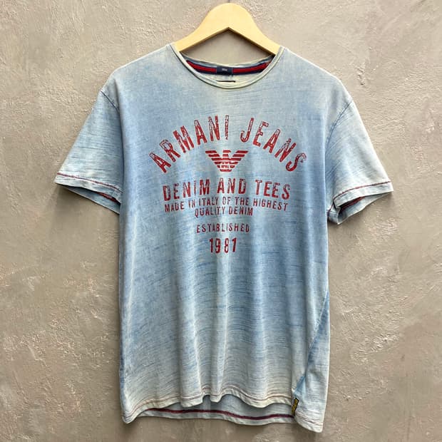 [XL] Armani Jeans 아르마니 진스 페이딩 반팔 티셔츠