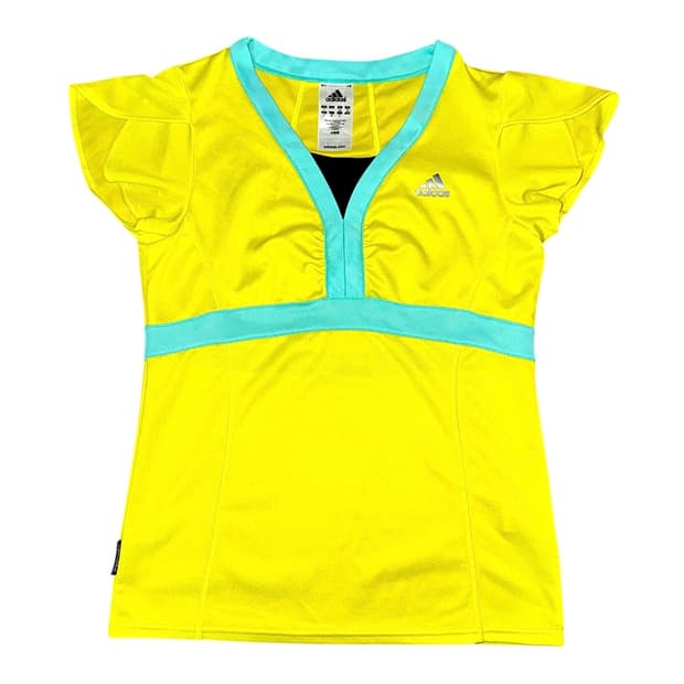adidas vintage yellow t-shirt
