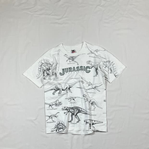 90‘s 쥬라기 클래식 jurassic 올프린트 반팔티