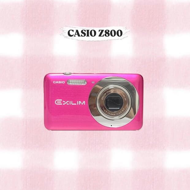 카시오 엑슬림 Z800 체리핑크 빈티지디카