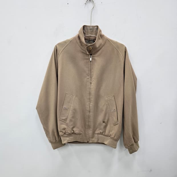 버버리 베이지색 봄버 울 자켓
