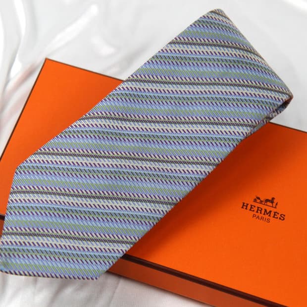 에르메스 8.6cm A등급 남자 명품 넥타이