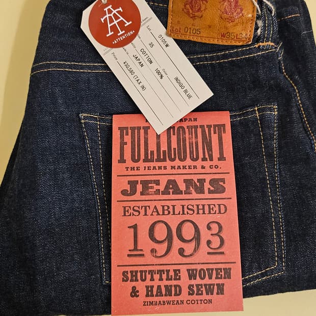 풀카운트 0105w 35사이즈 판매합니다