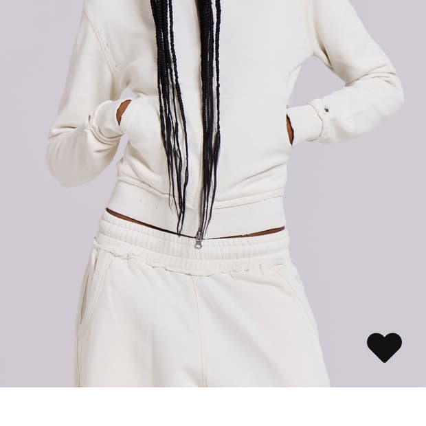 구해요)제이디드런던 미니 몬스터 후드집업 화이트 s