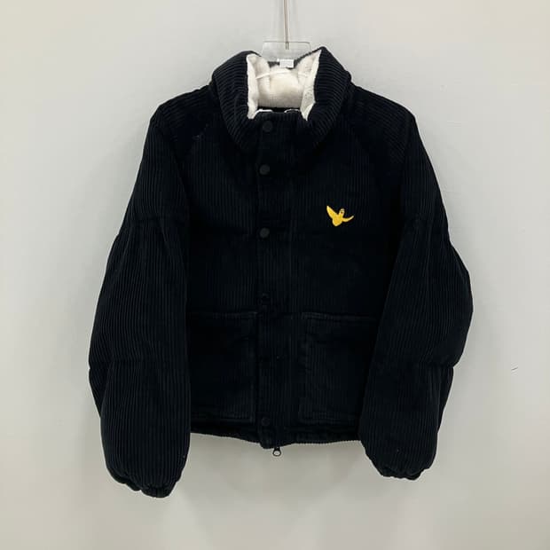 와릿이즌 블랙 코듀로이 패딩 M