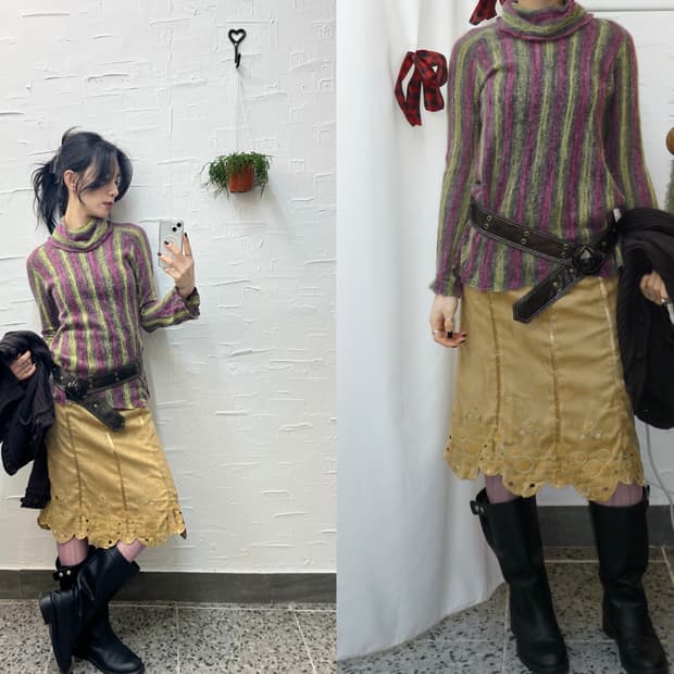 mulberry moss turtleneck