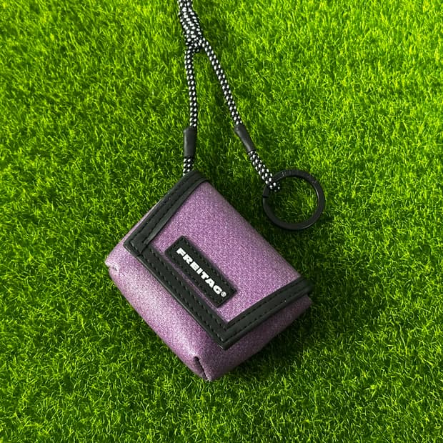 [새상품] 프라이탁 희귀 퍼플 미니 키링 #에어팟키링파우치